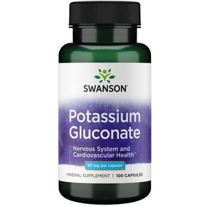 Potassium Gluconate - Kalio gliukonatas - 99 mg - N100 - Swanson - Vaistine1.lt