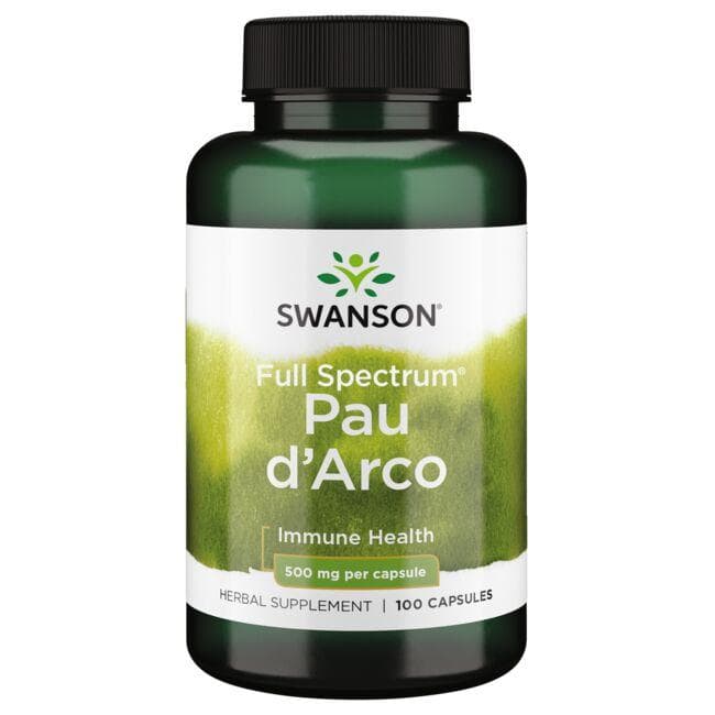 Full Spectrum Pau d'Arco - 500 mg - N100 - Swanson - Vaistine1.lt