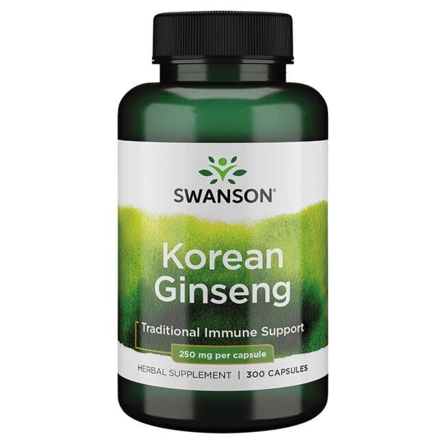 Korean Ginseng - Korėjos ženšenis - 250 mg - N300 - Swanson - Vaistine1.lt