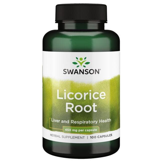 Licorice Root - Saldymedžio šaknis -  450 mg - N100 - Swanson - Vaistine1.lt