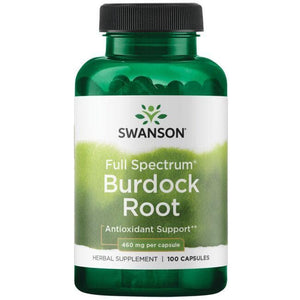 Burdock Root - Dobilų šaknys - 460 mg - N100 - Swanson - Vaistine1.lt