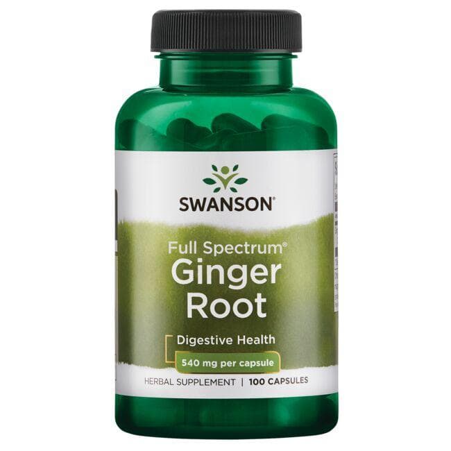 Ginger Root - Imbiero šaknis - 540 mg - N100 - Swanson - Vaistine1.lt