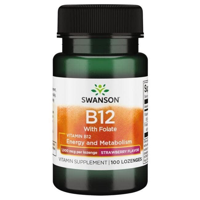 Vitamin B12 with Folate - Vitaminas B12 su folio rūgštimi - N100 - Swanson - Vaistine1.lt