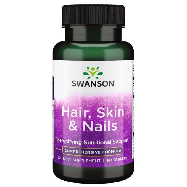 Hair, Skin & Nails - Plaukams, Odai ir Nagams - N60 - Swanson - Vaistine1.lt