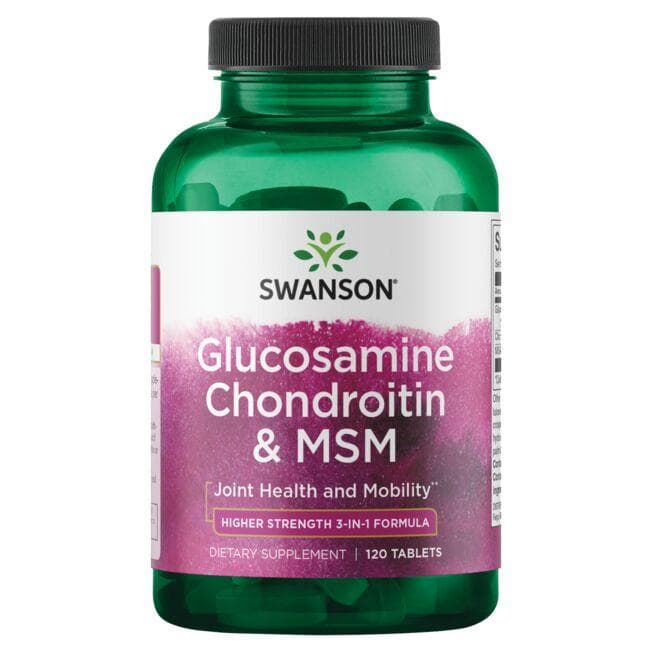 Glucosamine, Chondroitin & MSM - Higher Strength - N120 - Swanson - Vaistine1.lt