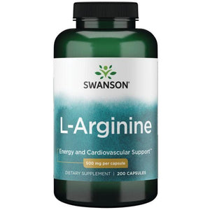 L-Arginine - Amino rūgštys - 500 mg - N200 - Swanson - Vaistine1.lt