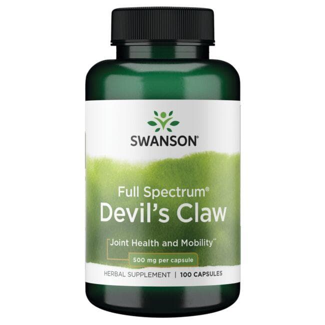 Full Spectrum Devil's Claw - 500 mg - N100 - Gulsčiasis inkaruotis - Velnio letena - Swanson - Vaistine1.lt