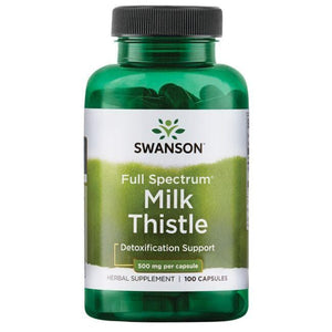 Milk Thistle - Tikrasis margainis - 500 mg - N100 - Swanson - Vaistine1.lt