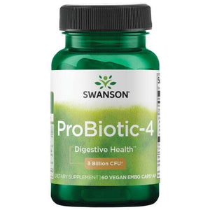 ProBiotic-4 - Probiotikai -  3 mlrd. - N60 - Swanson - Vaistine1.lt