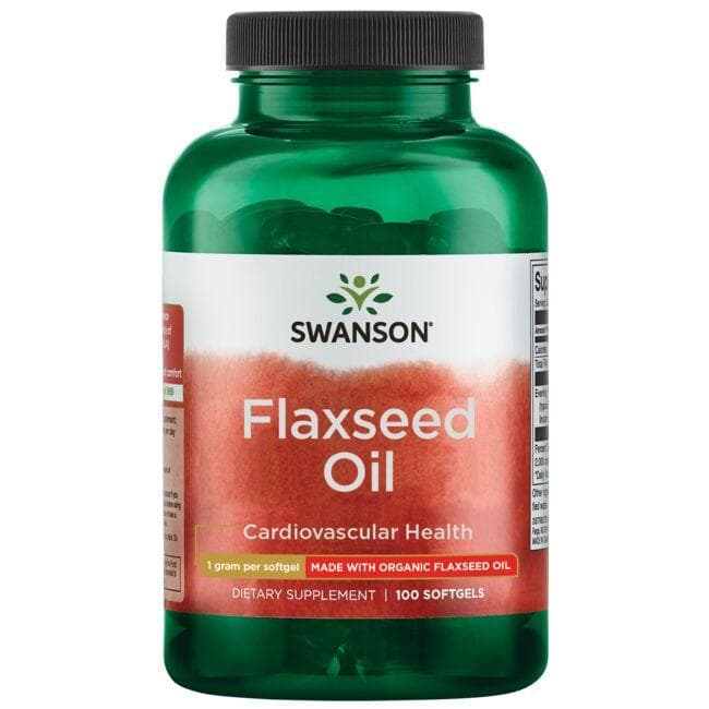 Flaxseed Oil - Linų sėmenų aliejus - N100 - Swanson - Vaistine1.lt