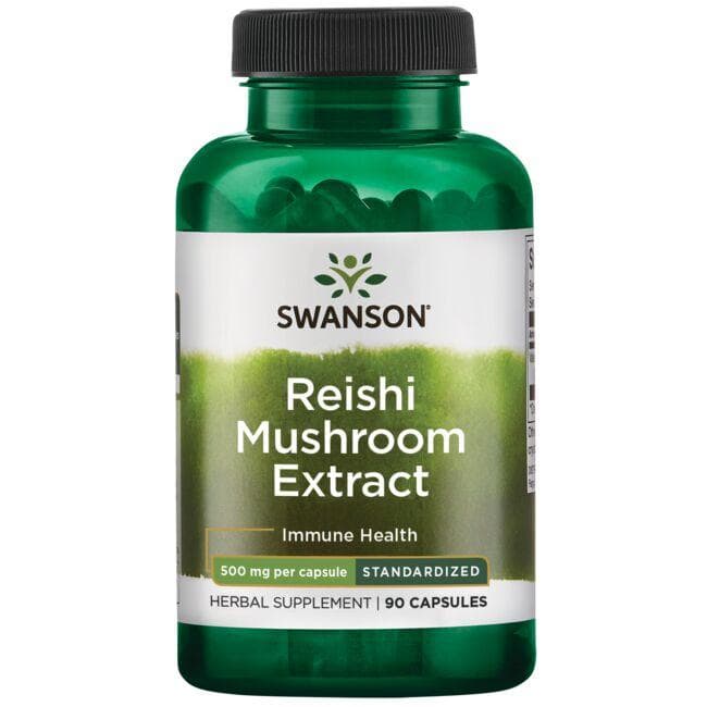 Reishi Mushroom Extract - 500 mg - N90 - Swanson - Vaistine1.lt