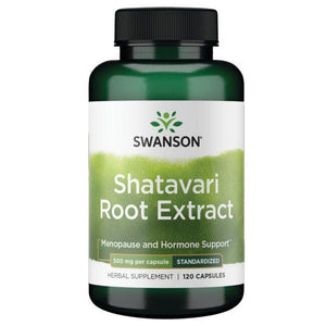 Shatavari Root Extract - Šparagų šaknis - 500 mg - N120 - Swanson - Vaistine1.lt