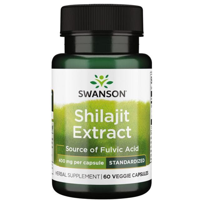 Shilajit Extract - 400 mg - N60 - Swanson - Vaistine1.lt