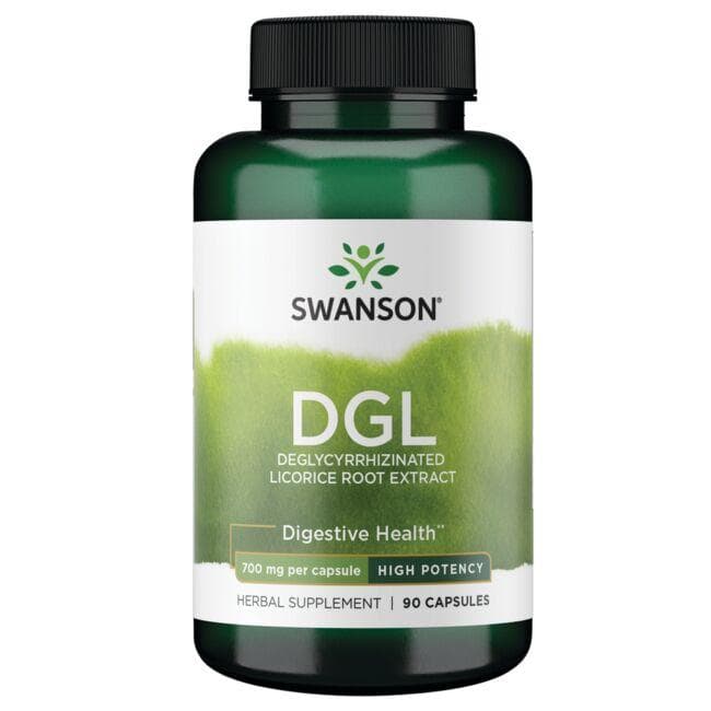DGL - Saldymedžio šaknų ekstraktas - Virškinimui - 700 mg - N90 - Swanson - Vaistine1.lt