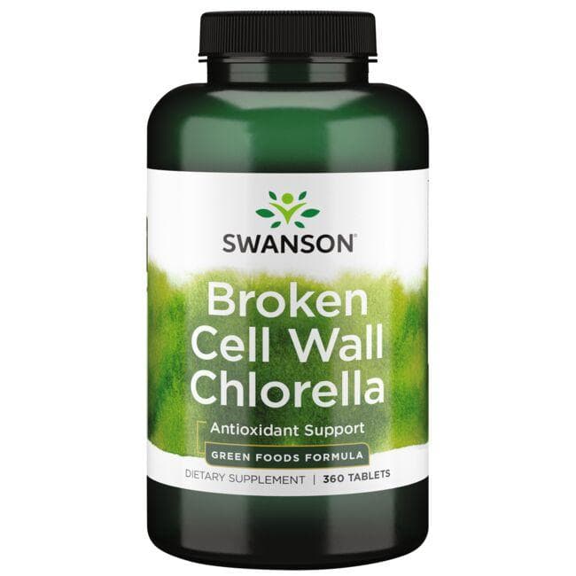 Broken Cell Wall Chlorella - N360 - Gniuždytų sienelių chlorelės - Swanson - Vaistine1.lt