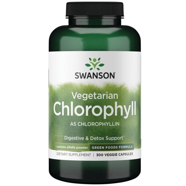 Vegetarian Chlorophyll - N300 - Vegetariškas chlorofilas - Swanson - Vaistine1.lt