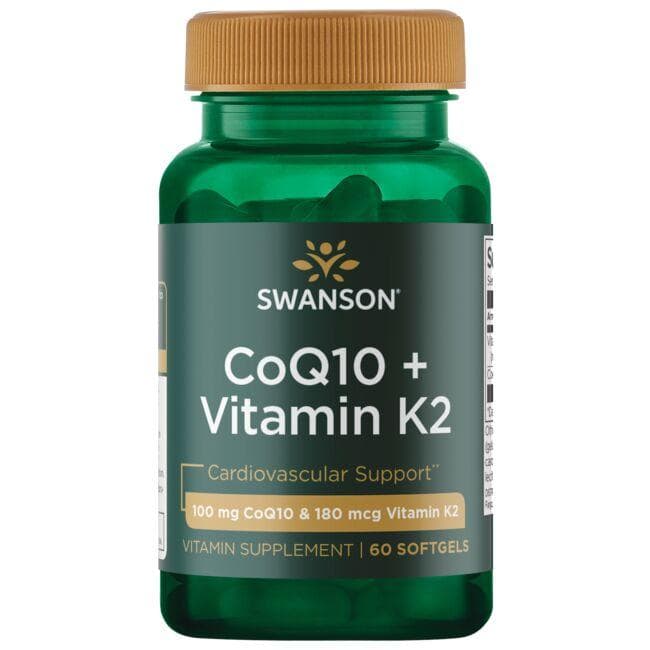 CoQ10 + vitaminas K2  - N60 - Swanson - Vaistine1.lt