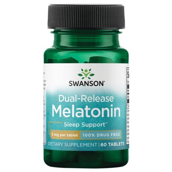 Dual-Release Melatonin - 3 mg - N60 - Melatoninas - Dvigubo atpalaidavimo - Swanson - Vaistine1.lt