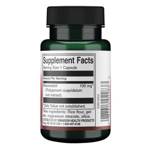 Resveratrol - 100 mg - N30 - Swanson - Vaistine1.lt