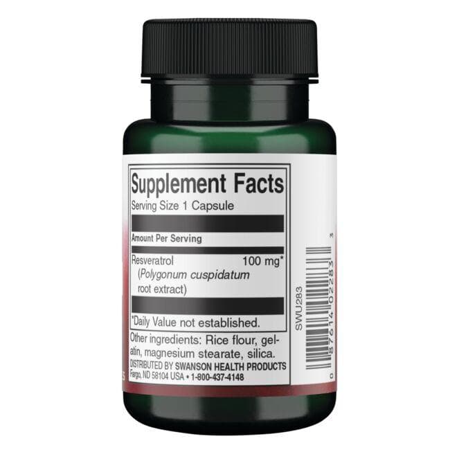 Resveratrol - 100 mg - N30 - Swanson - Vaistine1.lt