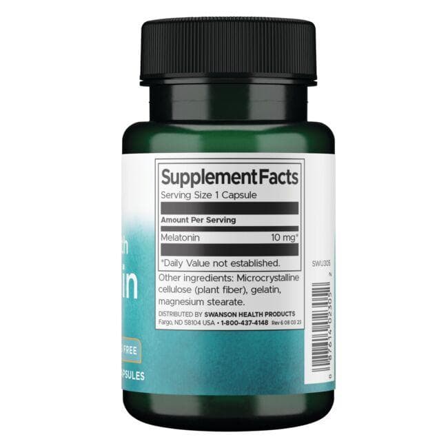 Triple Strength Melatonin - Miegui - 10 mg - N60 - Trigubo stiprumo melatoninas - Swanson - Vaistine1.lt