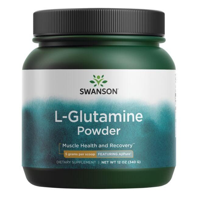 L-Glutamine Powder - 340 gr. - L-Glutaminas - su AjiPure - Swanson - Vaistine1.lt