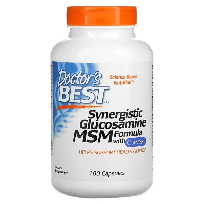 Synergistic Glucosamine MSM Formula with OptiMSM - 180 caps - Doctor’s Best - Papildai
