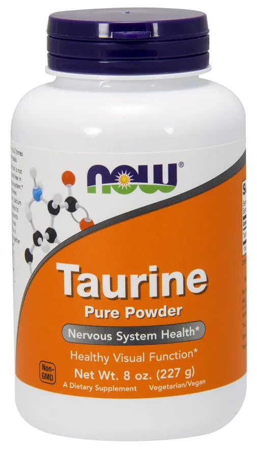 Taurine Pure Powder - 227g - NOW Foods - Papildai