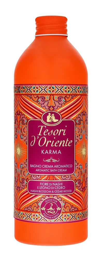 TESORI D’ORIENTE Cream Bath Liquid Karma - Nashi gėlė ir kedro medis 500ml - Kosmetika