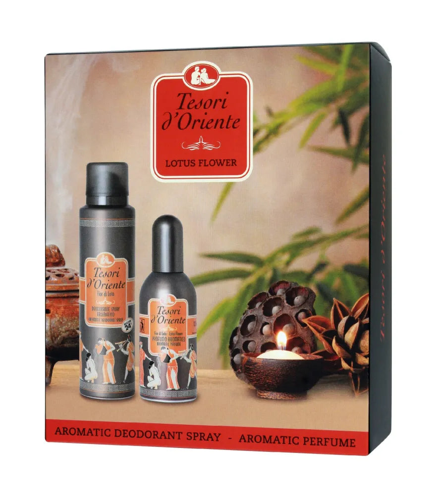 TESORI SET OF SAINT Edt + Deo Lotus Flower kvapas ir dezodorantas - Kosmetika