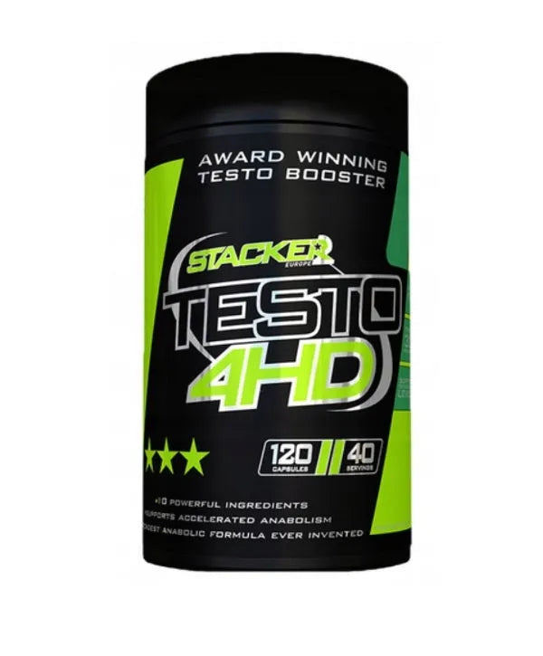 Testo 4HD - 120 vcaps - Stacker2 Europe - Sporto papildai