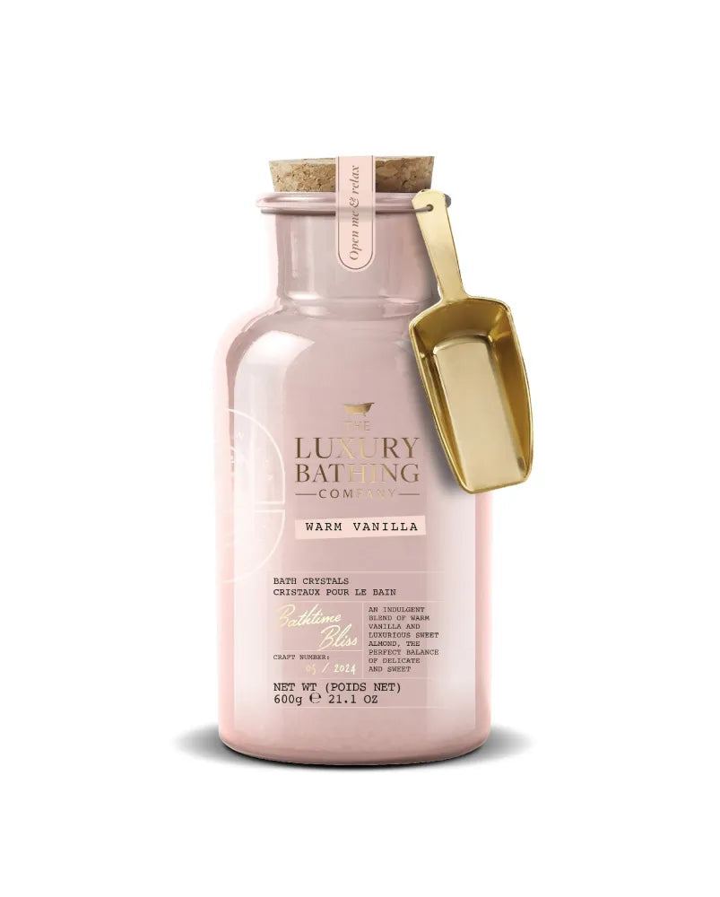 THE LUXURY BATHING COMPANY Bathtime Bliss Šiltoji vanilė vonios kristalai 600 g - Kosmetika