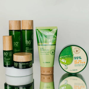 THE SAEM Jeju Fresh Aloe 89% Veido kremas 50 ml - Kosmetika