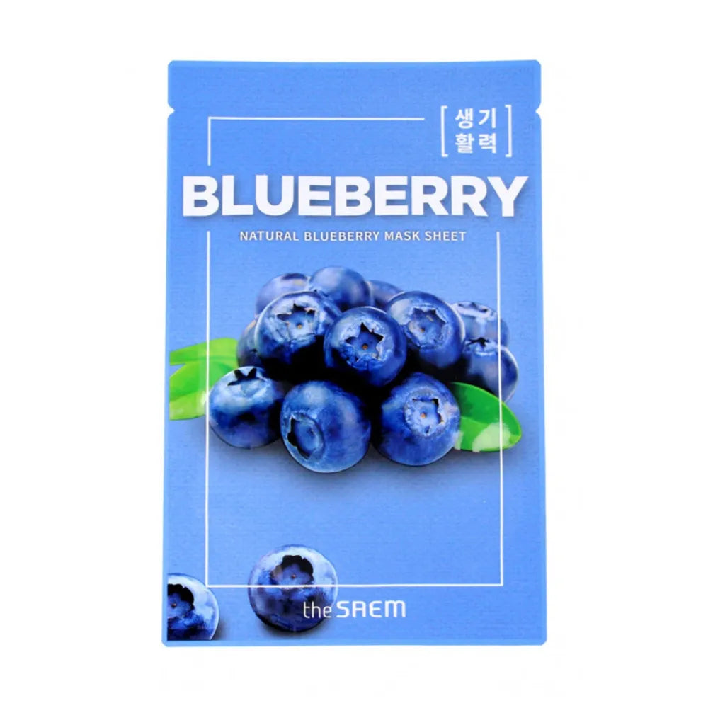 The SAEM Natural Blueberry Sheet Mask 21ml - Kosmetika