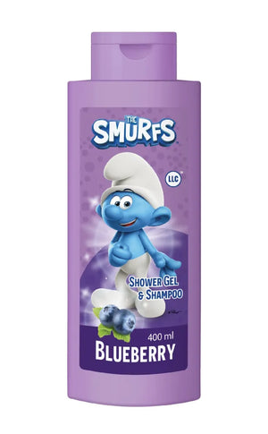 The Smurfs Shower Gel & Shampoo Blueberry 400 ml - Vaikui ir mamai