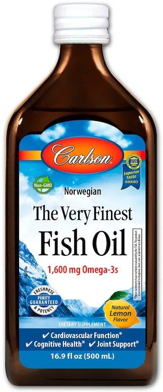 The Very Finest Fish Oil Natural Orange - 500 ml - Carlson Labs - Papildai