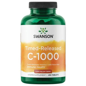 Time-Released C-1000 - Vitaminas C - 1000 mg - N250 - Swanson - Papildai