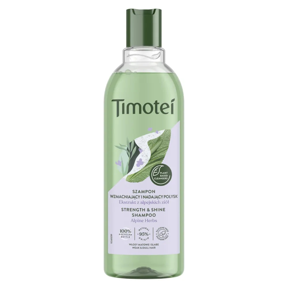TIMOTEI Strengthening and Shine Shampoo 400 ml - Kosmetika