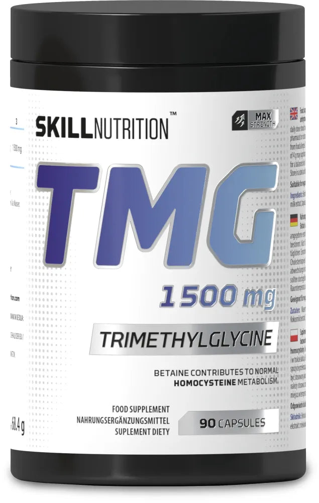 TMG Trimethylglycine 1500mg - 90 vegan caps - Skill Nutrition - Sporto papildai