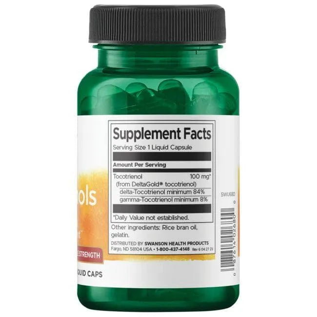 Tocotrienols - Double Strength - 100 mg - N60 - Swanson - Papildai