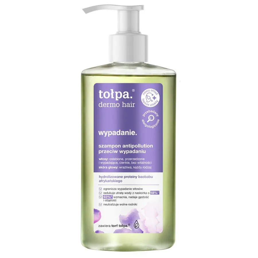 Tołpa dermo hair antipollution shampoo prieš plaukų slinkimą 250 ml - Kosmetika