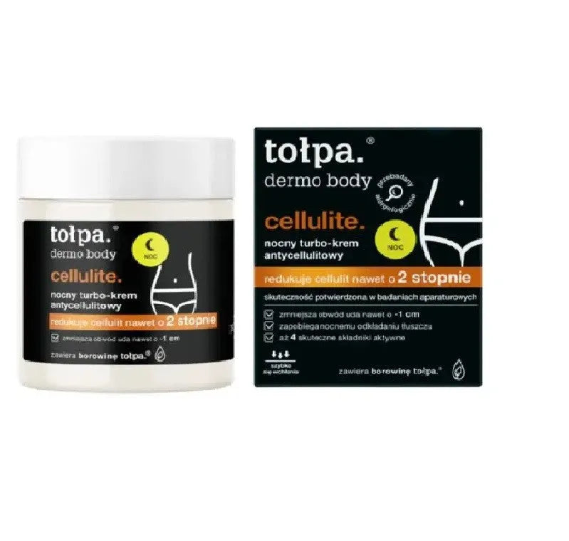 TOŁPA night turbo anti-cellulite cream 250ml naktinis anti-celiulito kremas - Kosmetika