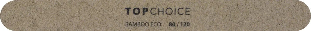 Top Choice Bamboo nail file 80/120 - tiesus (78255) 1 vnt - Higiena