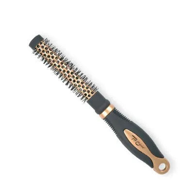 Top Choice Hair accessories Išskirtinė šepetys dydis XS apvalus auksinis/juodas 62001-02 - Kosmetika