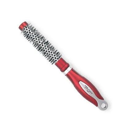 Top Choice Hair accessories Išskirtinė šepetys plaukams dydis XS apvalus sidabrinis/burgundiškas 62001-01 - Kosmetika