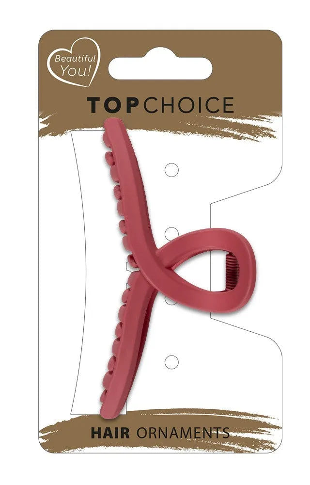 TOP CHOICE Hair clip L - Matinis kaspinas (20285) 1 vnt. - spalvų mišinys - Kosmetika