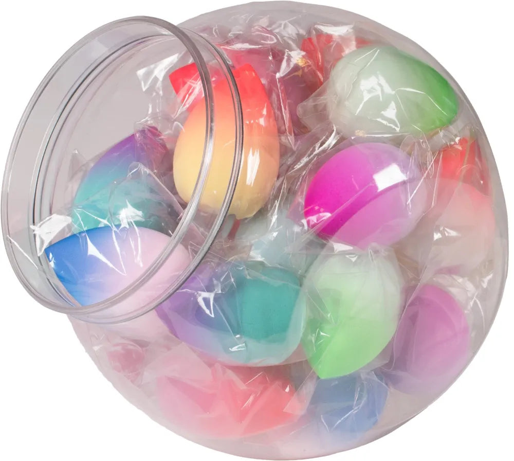 TOP CHOICE Makeup blender sponges in a jar (40177) 1 pack - 24 pieces - Kosmetika