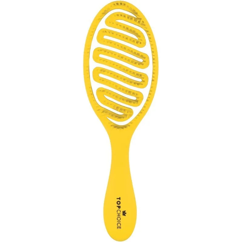 Top Choice Perfume Yellow Glow hairbrush - apvalus (64524) 1 vnt - Kosmetika