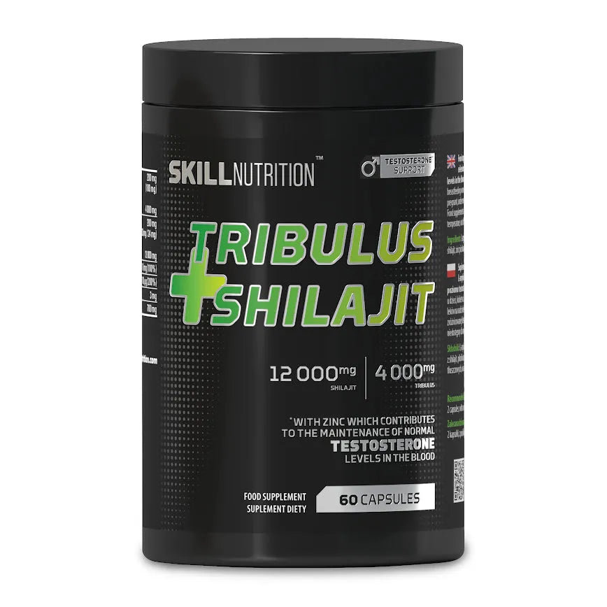 Tribulus + Shilajit - 60 vegan caps - Skill Nutrition - Sporto papildai