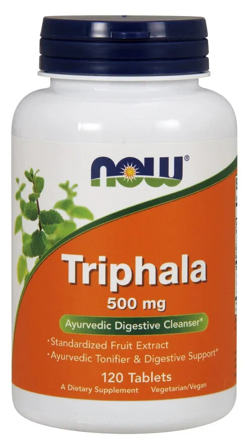 Triphala 500mg - 120 tabs - NOW Foods - Papildai